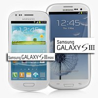 Samsung Galaxy S3 (white and Blue) + Samsung Galaxy S3 mini