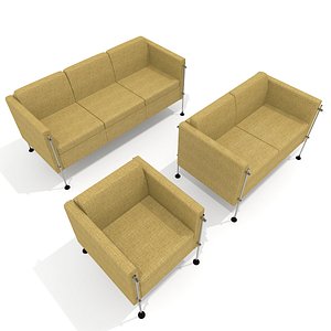 arflex felix armchair sofa 3d model