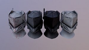 3D model helmet sci-fi