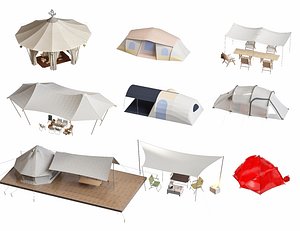 3D Outdoor Camping Tent model