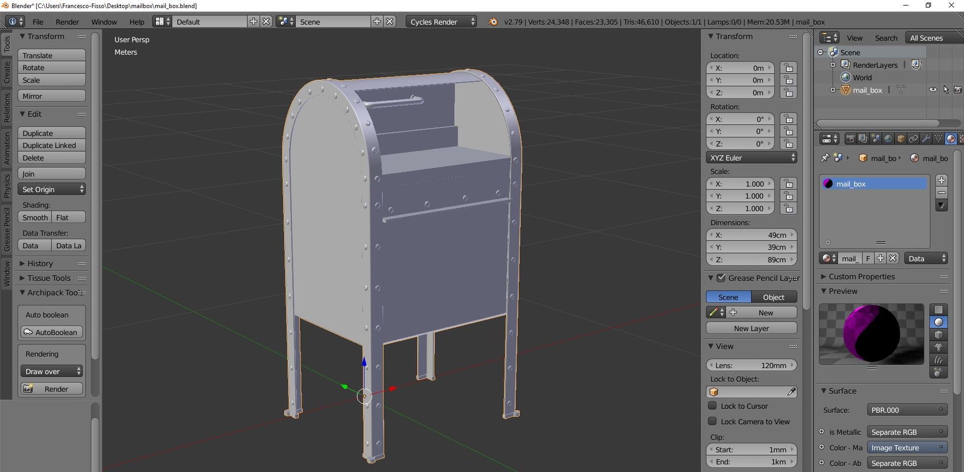 3D Mail Box Model - TurboSquid 2111862