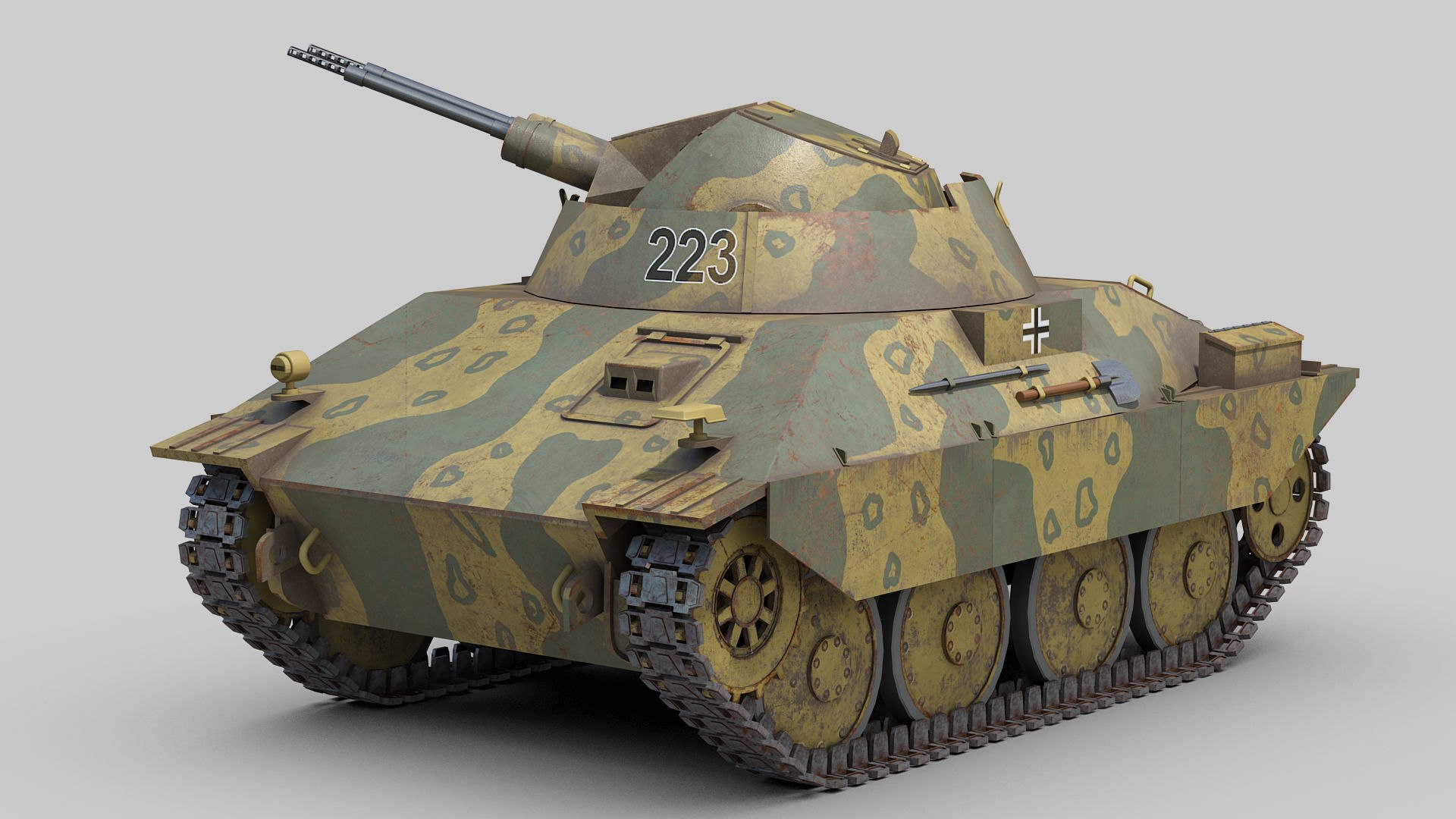 3D Flakpanzer 38t Kugelblitz Model - TurboSquid 2241576