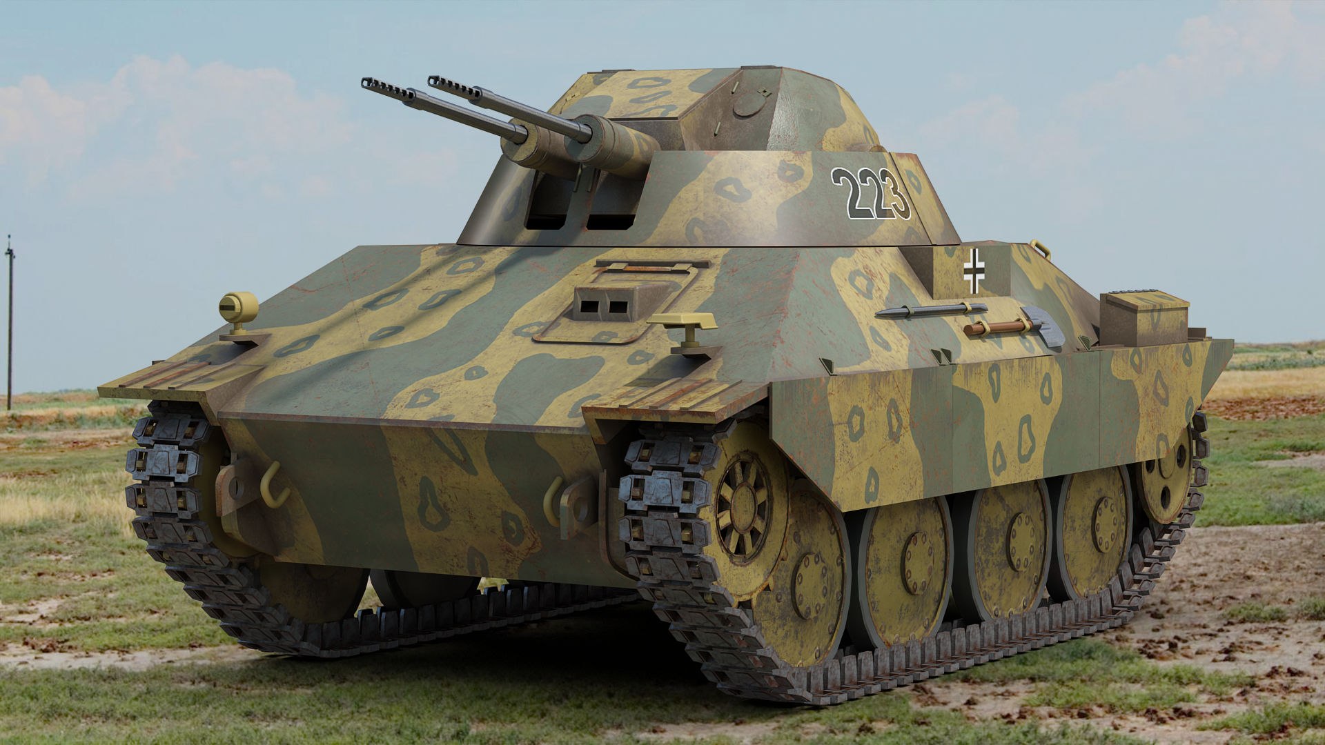 3D Flakpanzer 38t Kugelblitz Model - TurboSquid 2241576