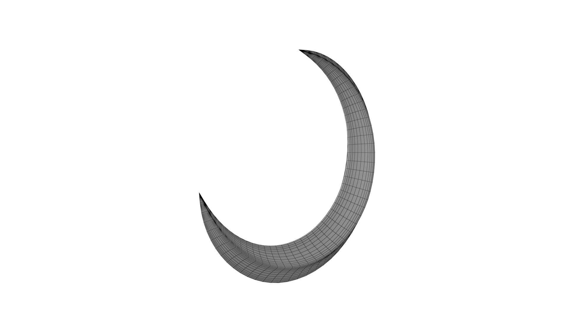 3D Crescent Moon Model - TurboSquid 1764174