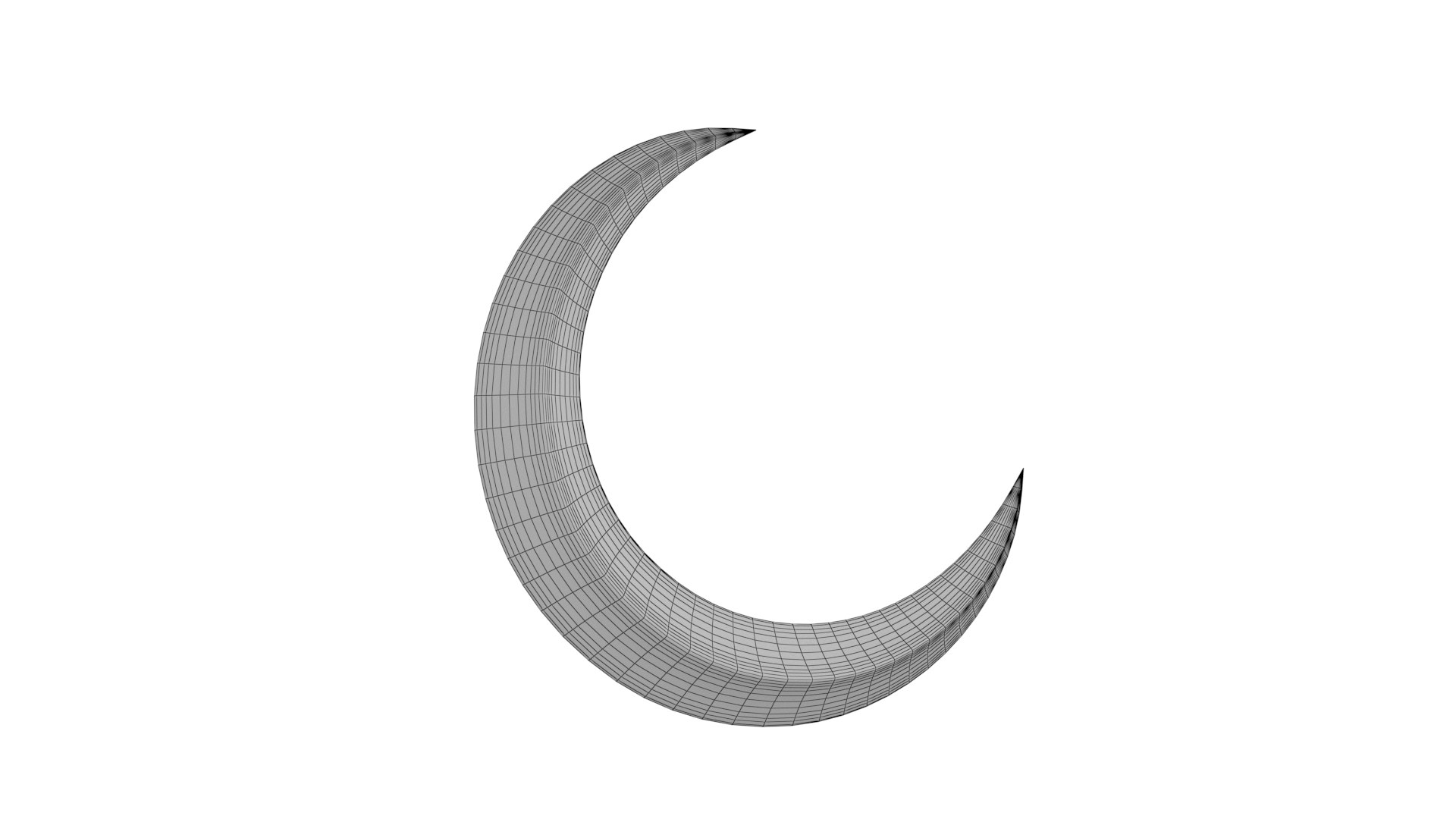 3D Crescent Moon Model - TurboSquid 1764174