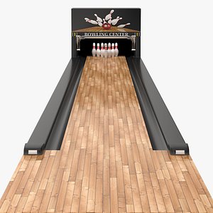 Detailed Bowling Lane 3D