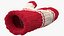 pair red wool mittens 3D