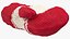 pair red wool mittens 3D