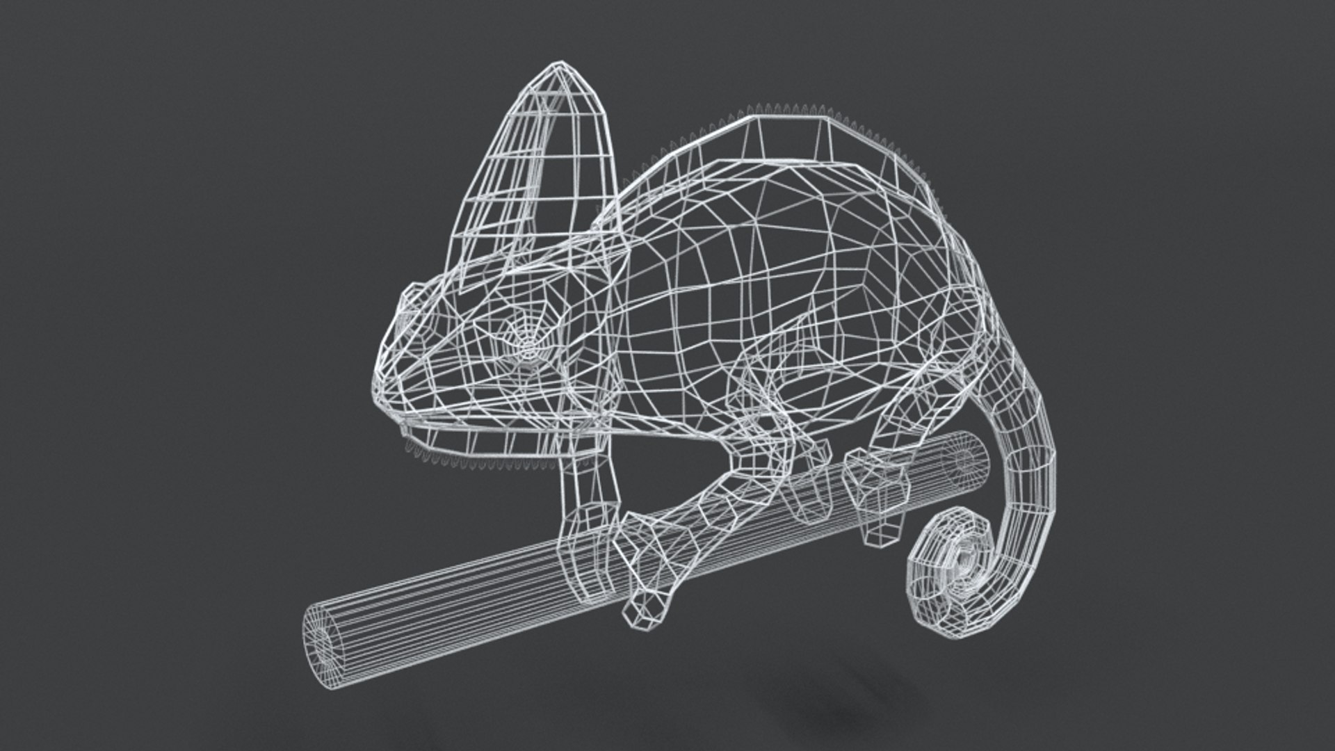 chameleon cartoon 3D model https://p.turbosquid.com/ts-thumb/ua/kBUJZO/kR5vZ0yE/lowpoly_chameleon_10wire/png/1588330754/1920x1080/fit_q87/a490b8a7ca471b1a14f20179b65bd52d78abbdd8/lowpoly_chameleon_10wire.jpg