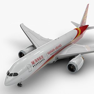 3D model 787 dreamliner hainan airlines