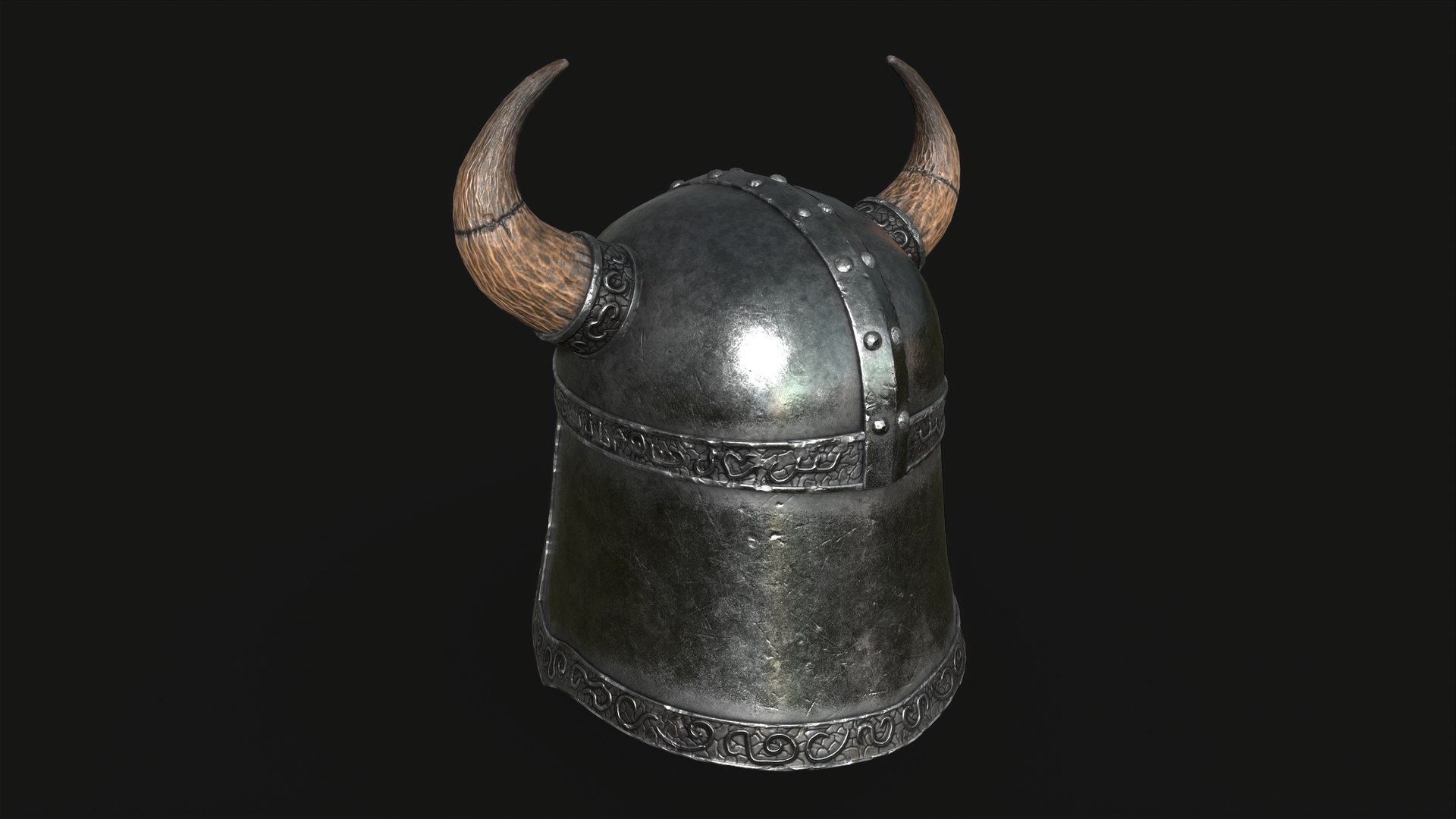 3D Helmet With Horns Low-poly 3D Model Model - TurboSquid 2202194