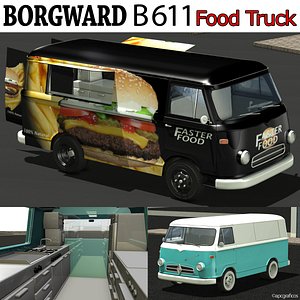 borgward b 611 food 3d model