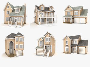 hi-poly cottages vol 12 3D model