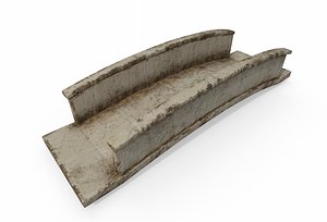 3D model small foot bridge