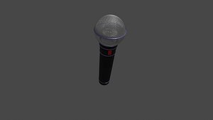 microphone 3D model