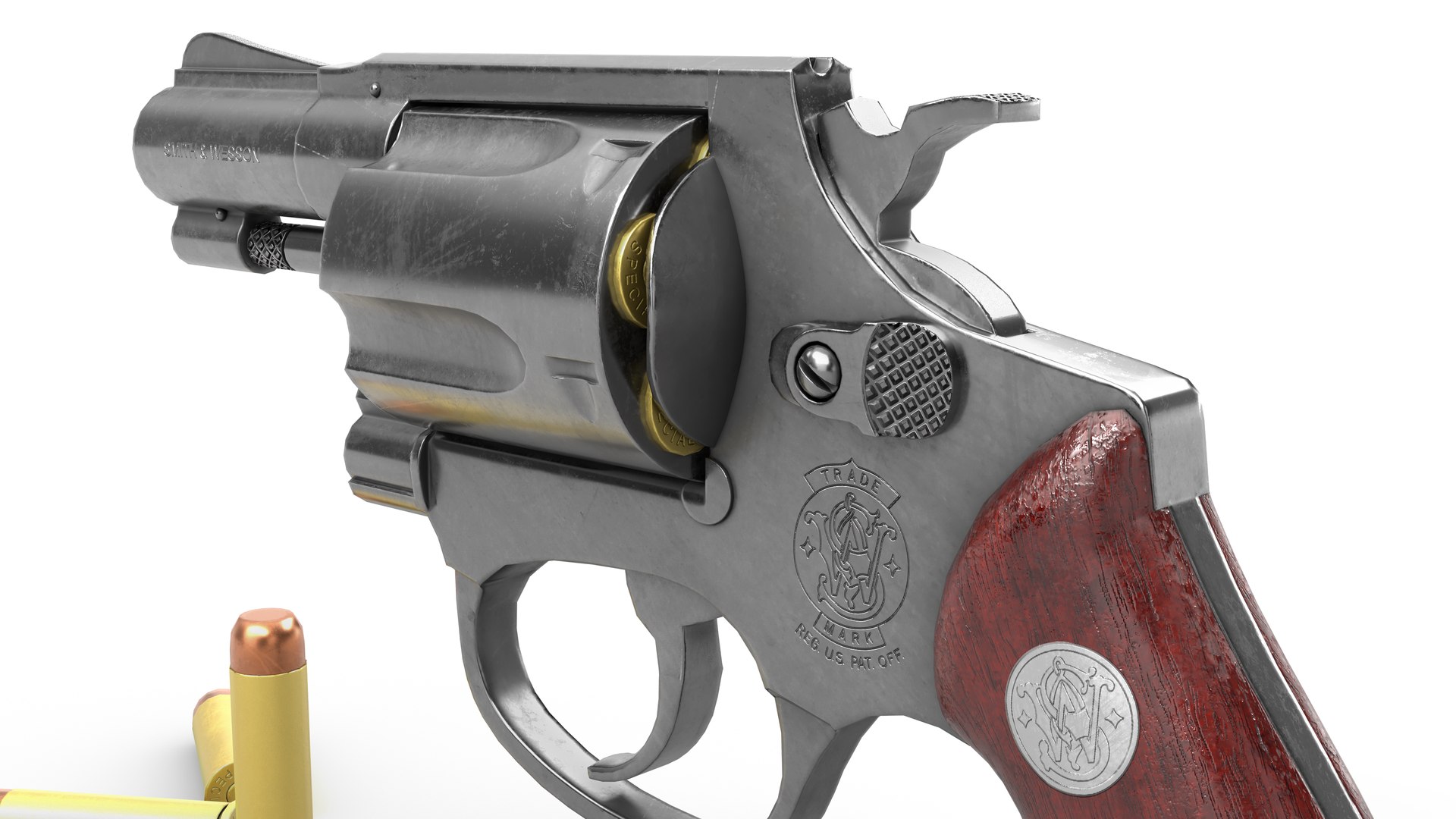 Smith Wesson Model 60-7 Lady Smith Revolver 3D Model - TurboSquid 2287969