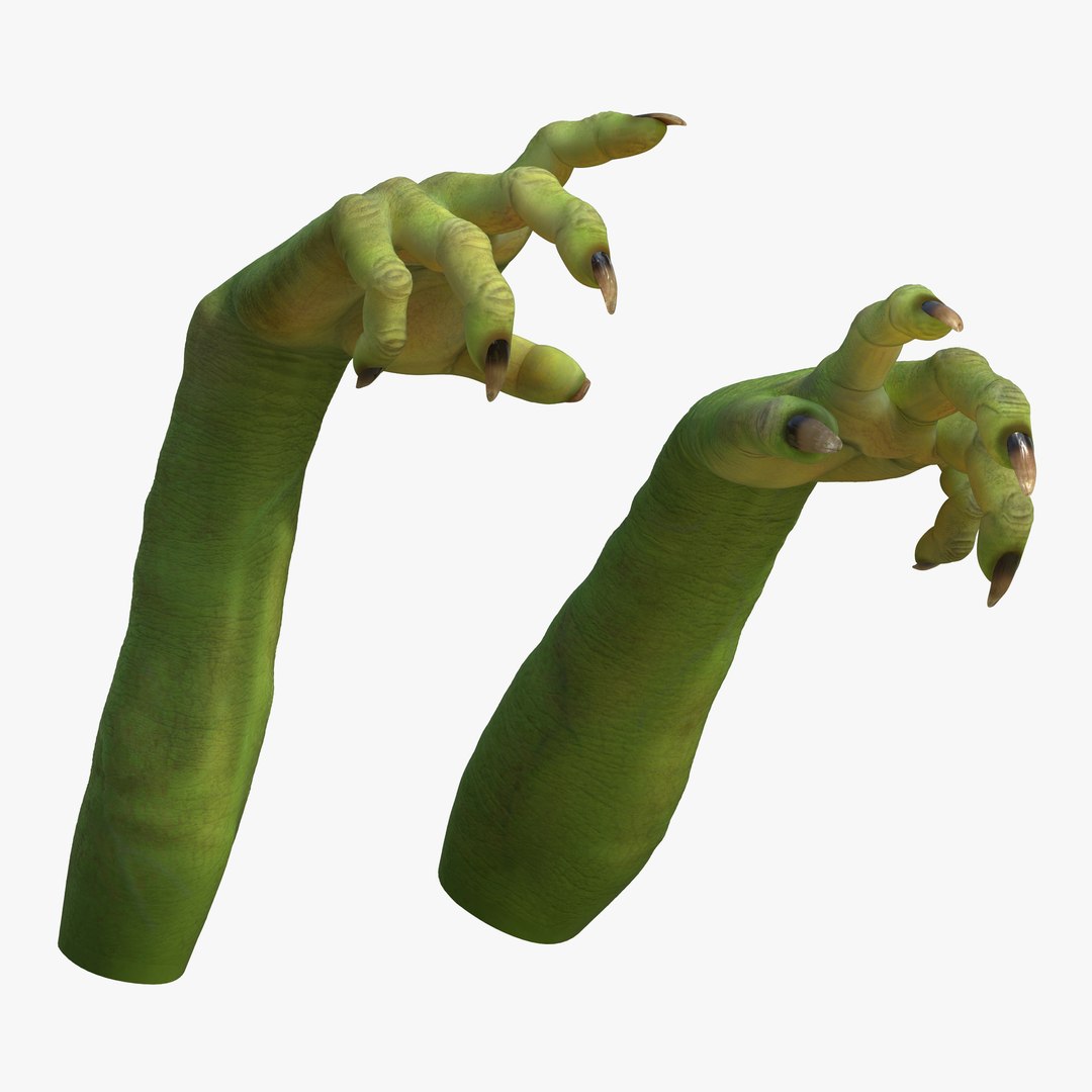 Goblin Hands Pose 3 3D Model 3D model preview