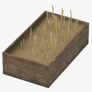 3D Church Candle Chest 01