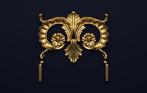 3D ornament decor model