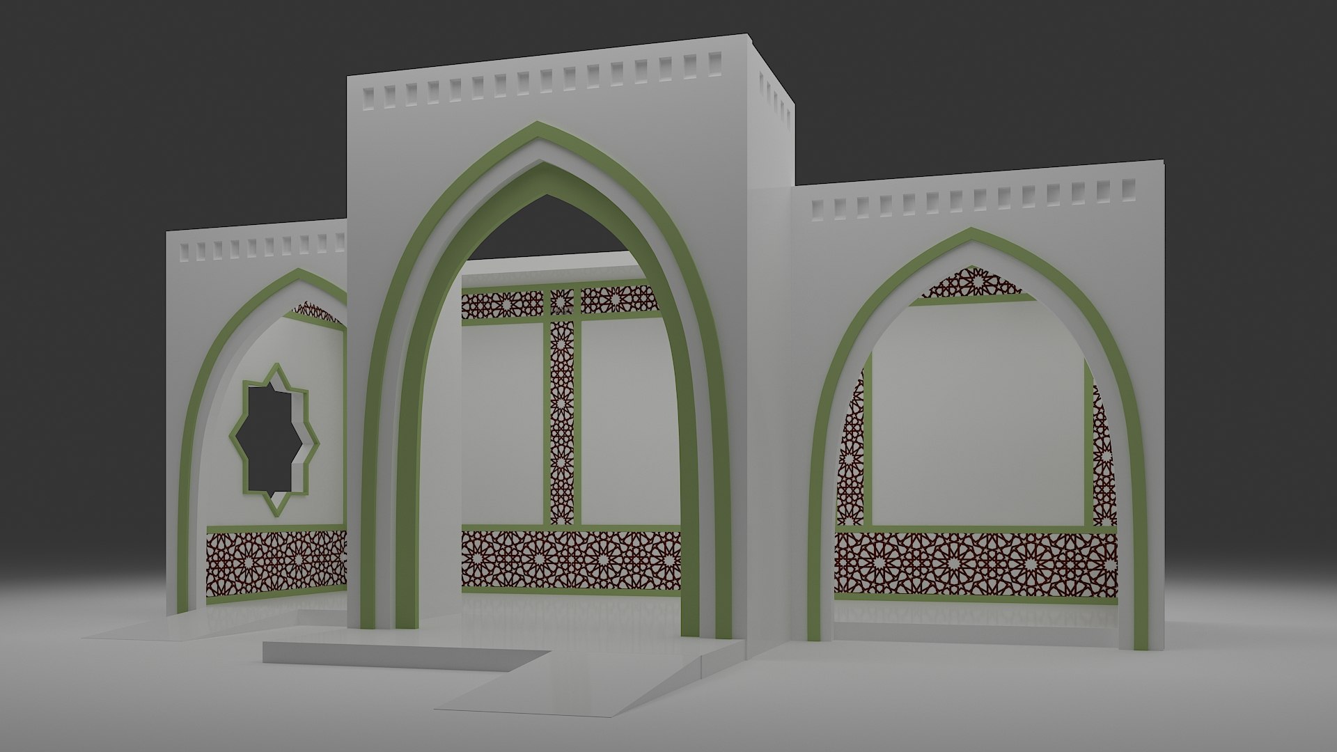 3D Islamic Booth - TurboSquid 1907092