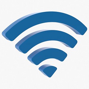 3D wifi symbol model