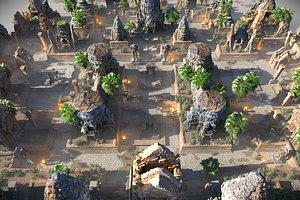 3D Ancient Temple Ruins  High Detail 3D Scan Scene