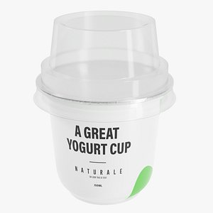 granola yogurt cup 3D model