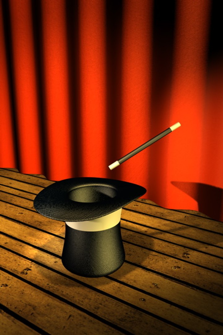 Magic Hat Stick 3d Model