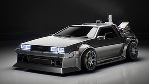 3D DMC DeLorean model