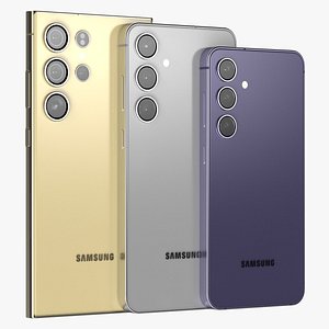 3D Samsung Galaxy S24 and S24 Plus and S24