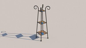 forged bookcase 3D