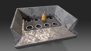 Gas Station Lowpoly model