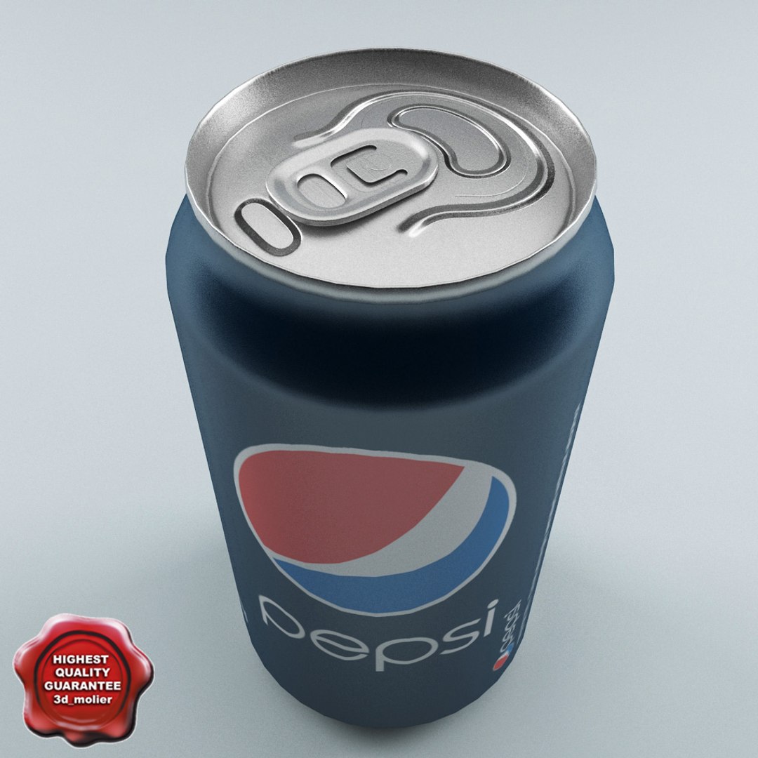 Drink Pepsi 0 33l 3d Model