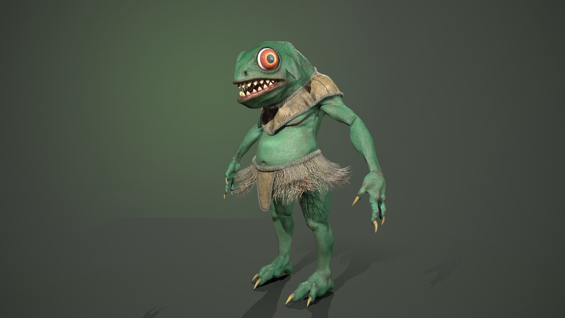3D Gecko Warrior - TurboSquid 2084247
