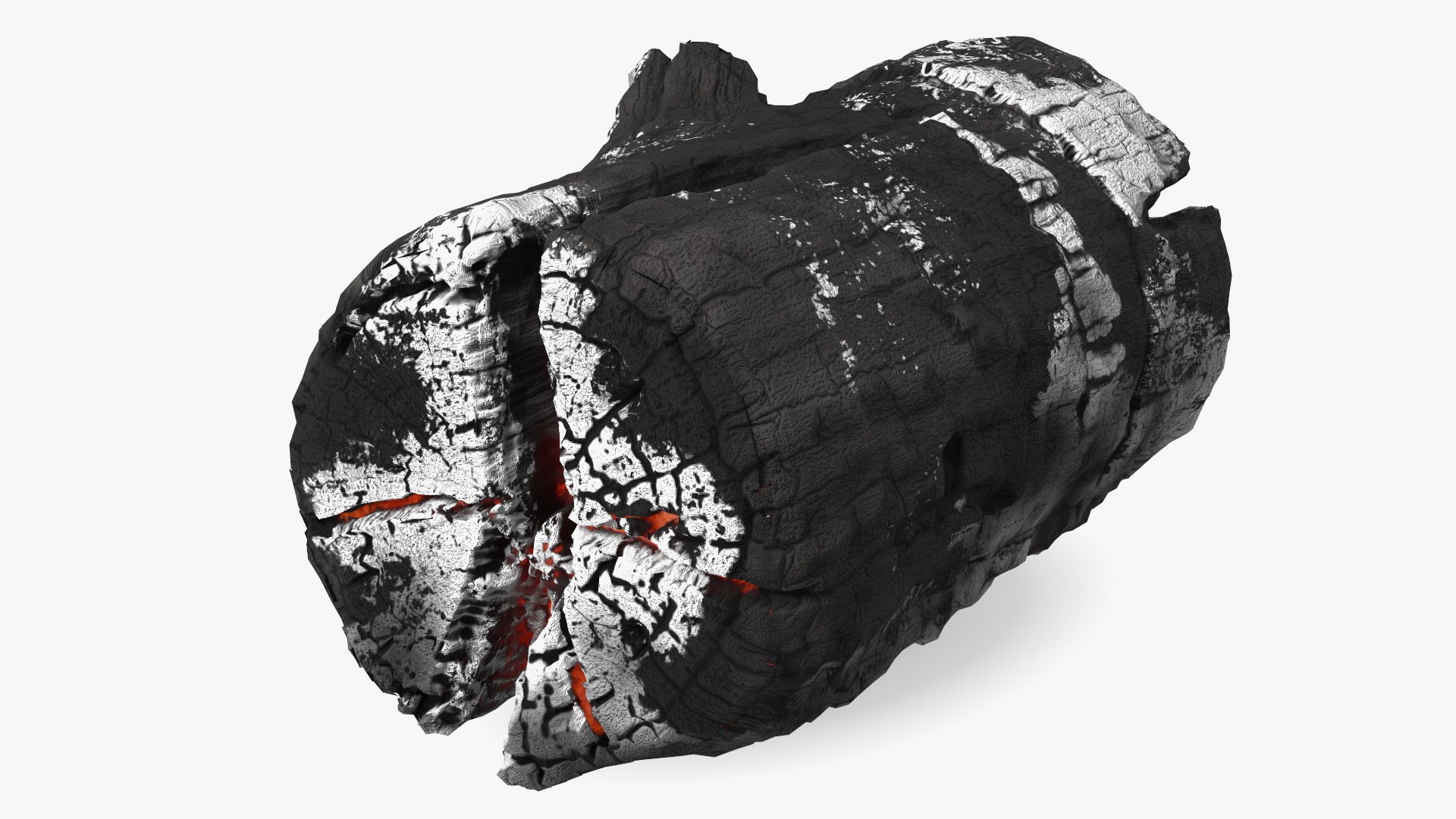 Smoldering Log 3D model preview