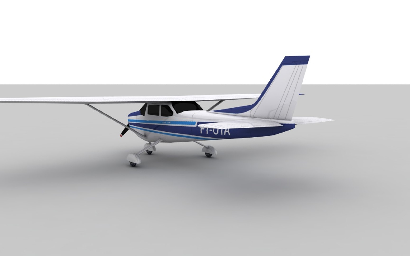 Cessna 172 3d Model