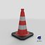 3D model Traffic Cone 50cm