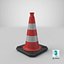 3D model Traffic Cone 50cm