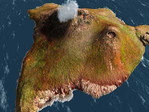 vue volcanic island volcanoes