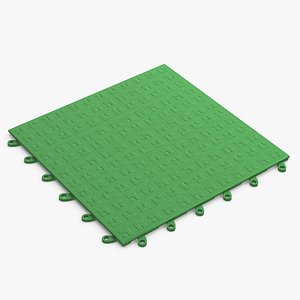 Interlocking Floor Mat Piece Green