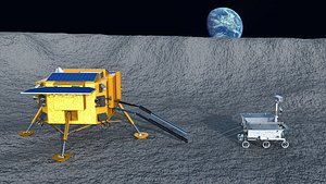 Chang e 4 lunar rover 3D