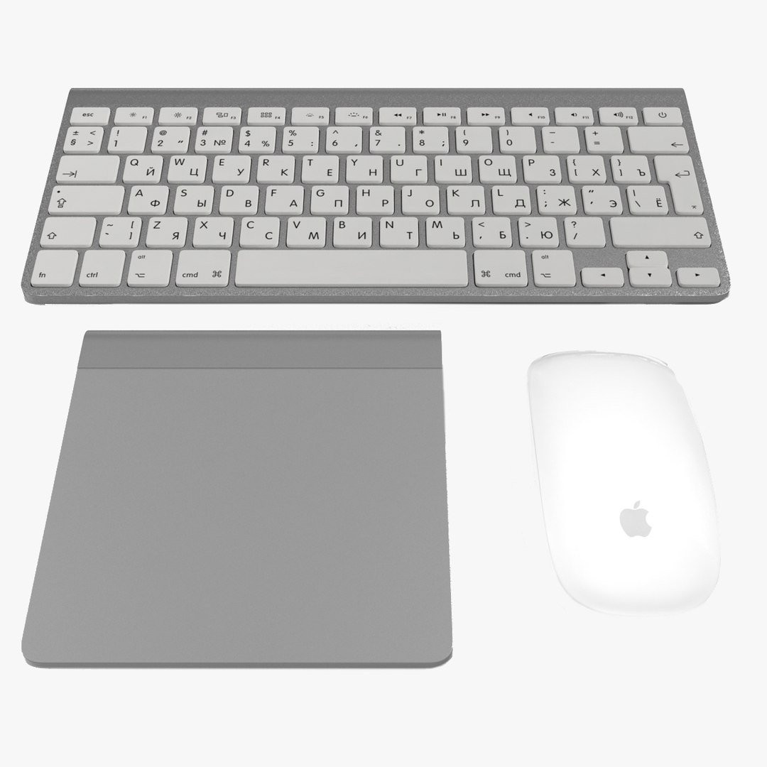 Apple Accessories 3D Models Collection 3D model preview