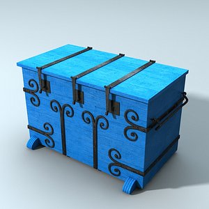 3d model medieval trunk