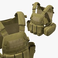 Ranger Plate Carrier MOLLE Green
