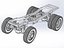 Литое под давлением шасси Monster Truck с полуприцепными колесами. Масштаб от 1 до 25.
