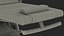 transport chair unfolded 3D model