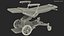 transport chair unfolded 3D model