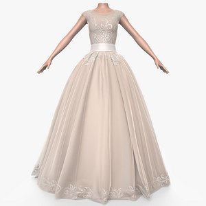 3d model dress female