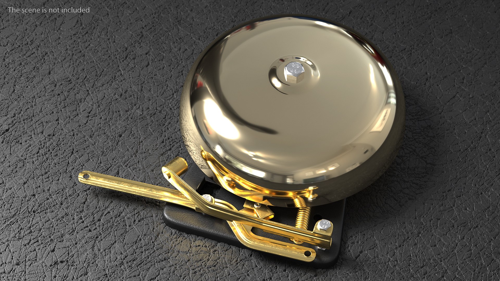Brass boxing bell rigged model - TurboSquid 1702991