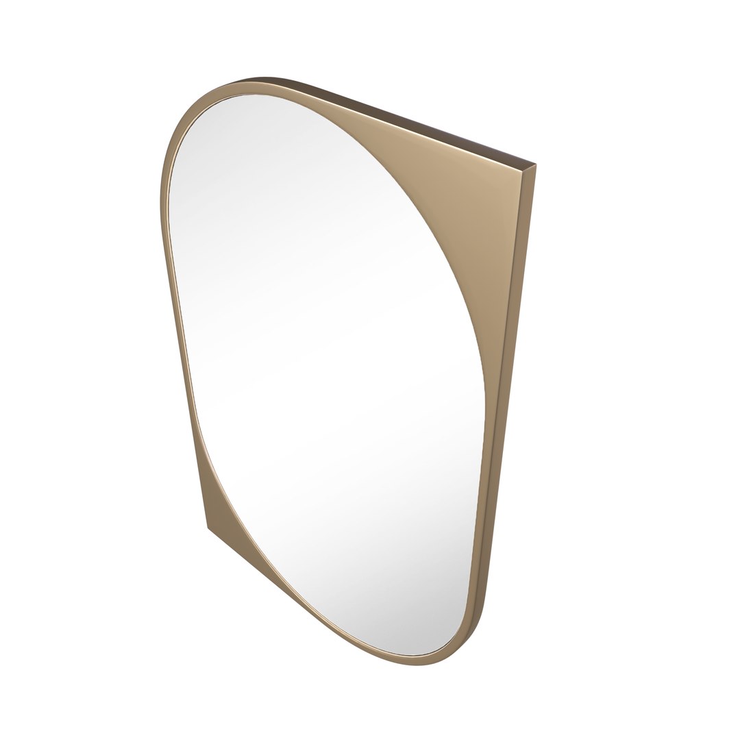 3D West Elm Cat Eye Metal Wall Mirror TurboSquid 2210867
